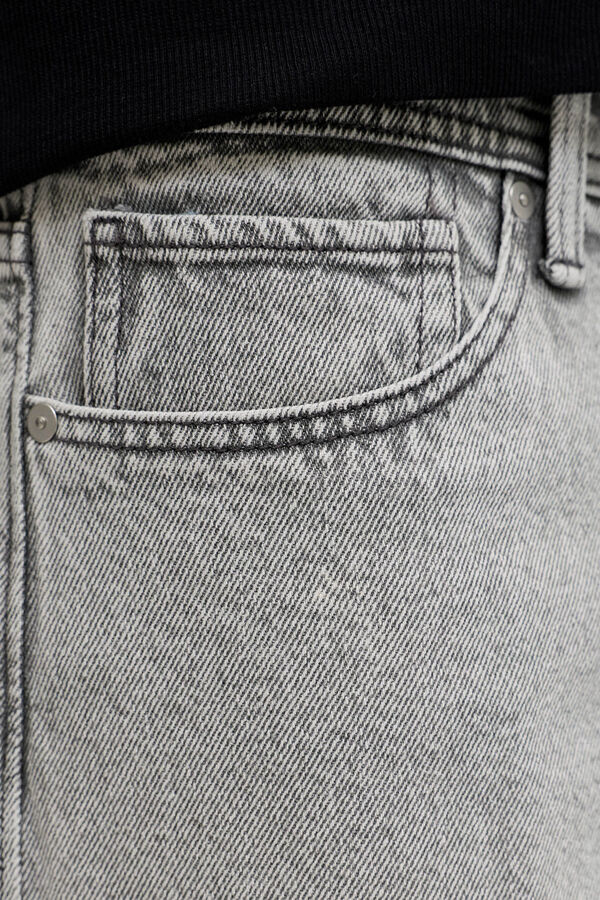 JJ REBEL Jeans loose tiro medio vaquero negro