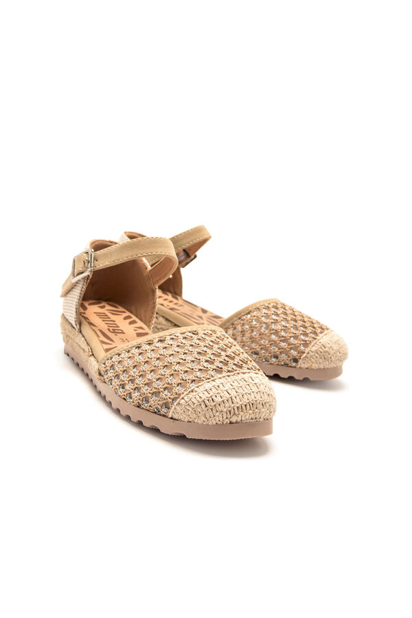 MTNG Metallic detail espadrilles brown