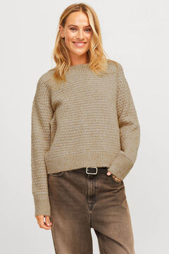 Jack & Jones Textured jersey-knit sweater Braon