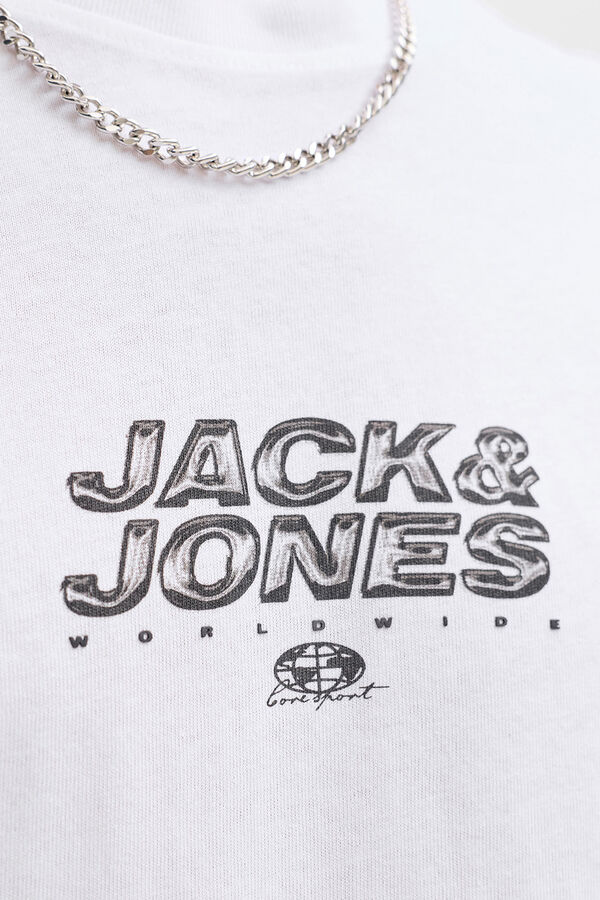 Jack & Jones Camiseta b&aacute;sica manga corta blanco