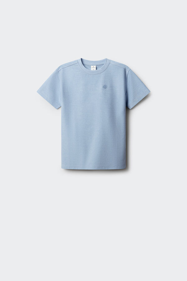 Springfield Kids Majica kratkih rukava od Oxford tkanine za dečake Plava