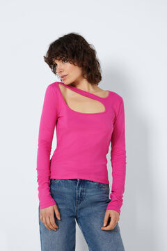 Springfield Cropped cotton top pink