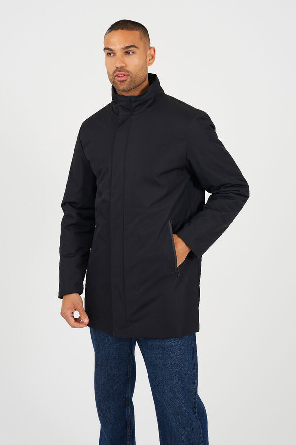 Brave Soul Abrigo con doble capa negro