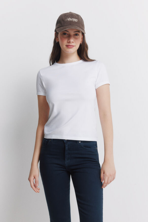 Springfield Kick flare jeans color blue