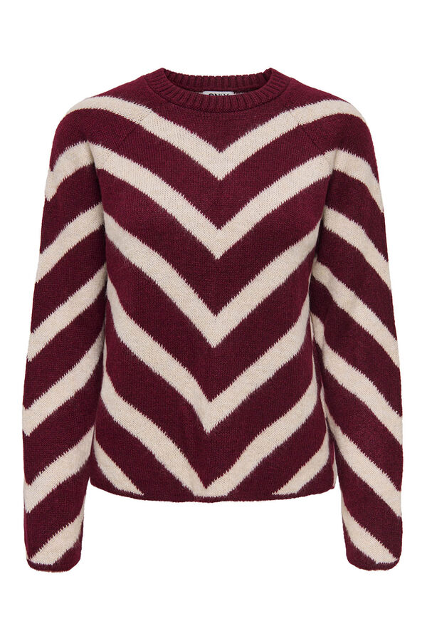 Only Camisola com estampado geométrica rosa