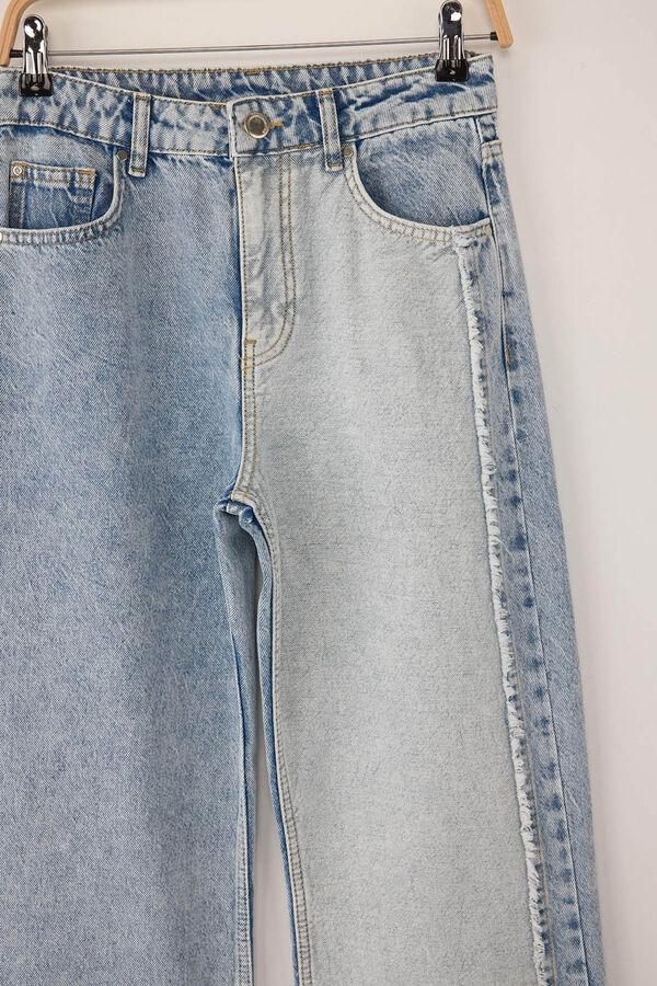 Trendyol Pantal&oacute;n vaquero ancho azul