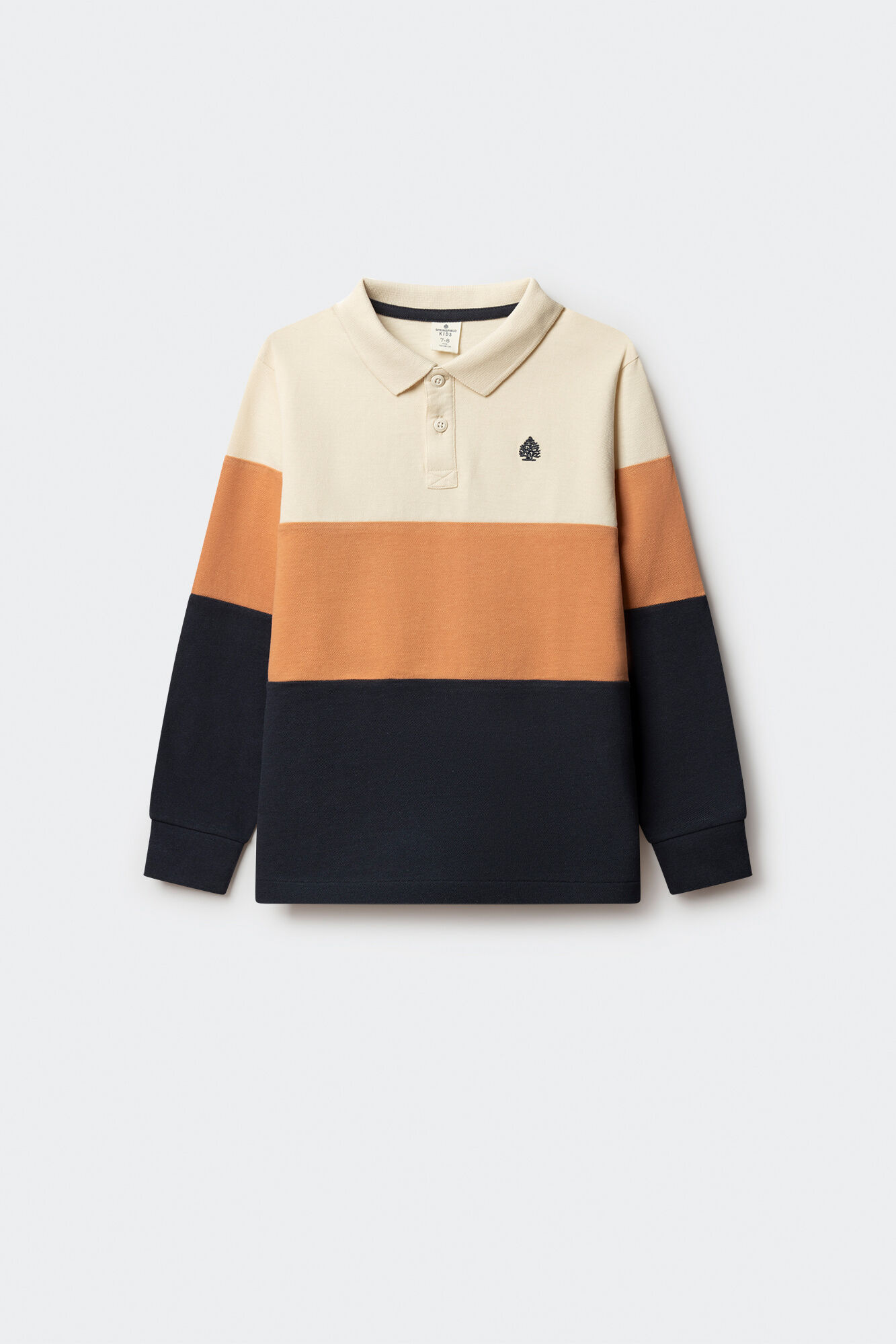 Springfield Kids Polo manga larga color block ni&ntilde;o