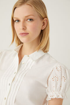 Springfield Swiss embroidery sleeves blouse white
