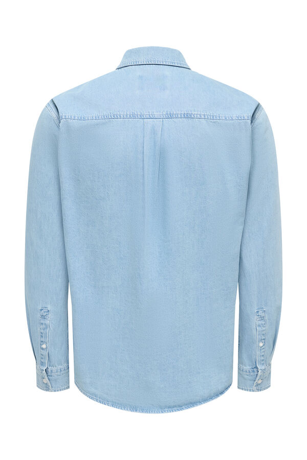 Only & Sons Denim regular fit shirt blue
