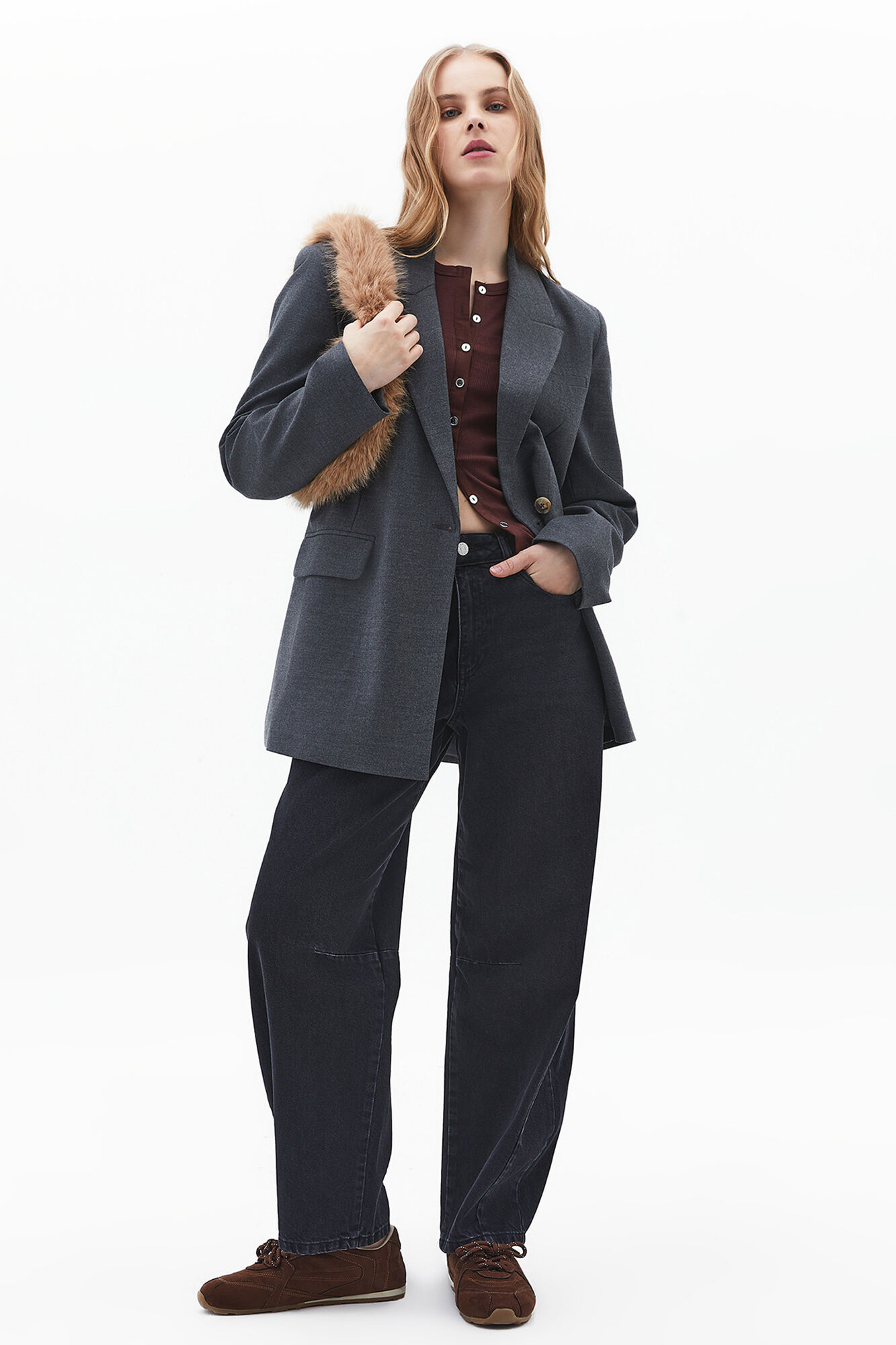 Oxxo T-shirt com bot&otilde;es