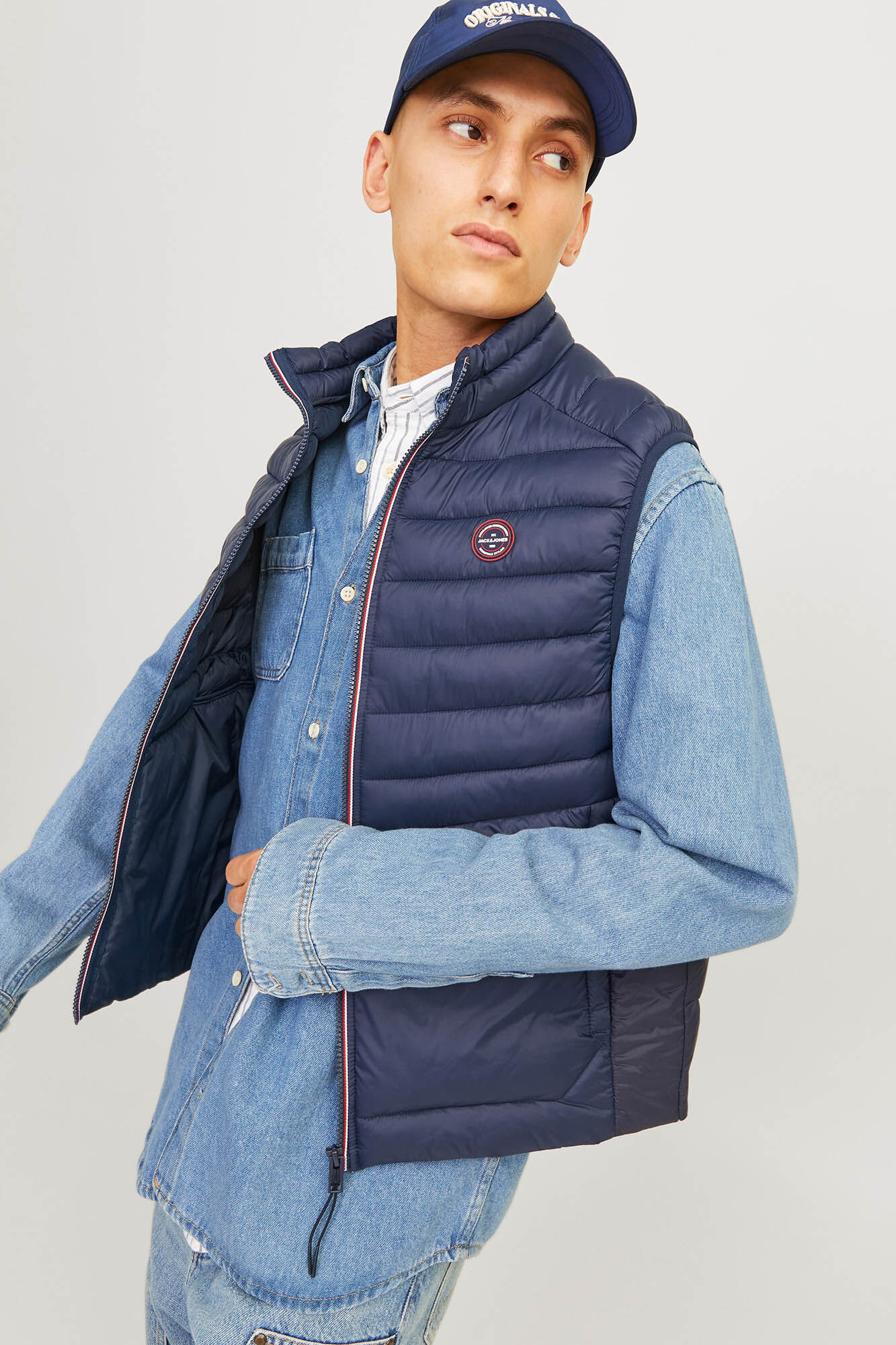 Jack & Jones Weste mit gepolstertem Ausschnitt