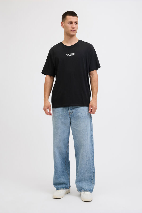 Jack & Jones T-Shirt mit Rückenprint Schwarz