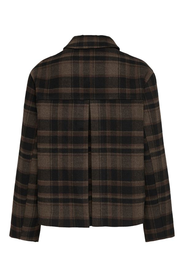 JDY Short cloth coat mink