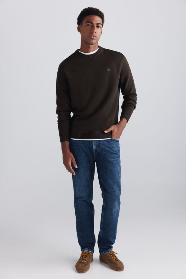 Springfield Dark wash slim fit jeans blue