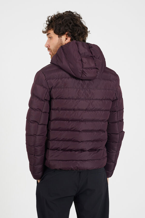 Brave Soul Quilted jacket with hood printed