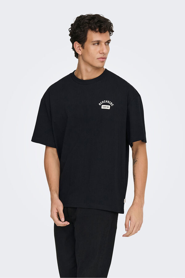 Only & Sons Short-sleeved T-shirt black