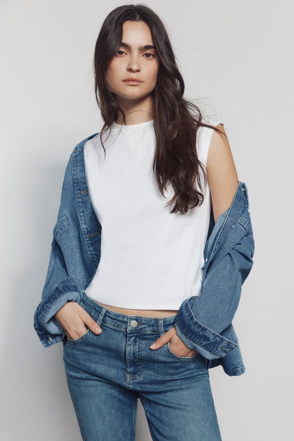 Springfield Cal&ccedil;as jeans push-up azul