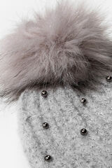 Tiffosi Set Bufanda y Gorro con Apliques gris