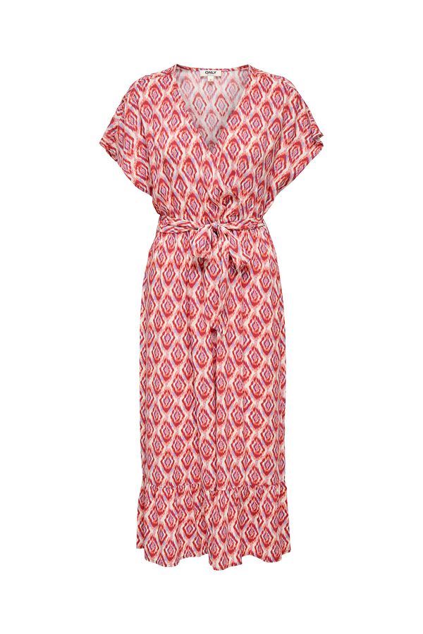 Only Shirt midi dress burgundy