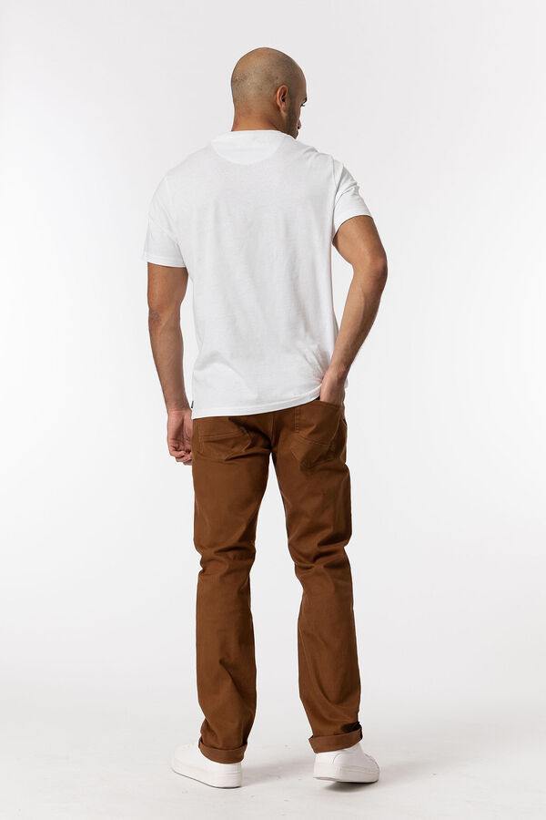 Springfield Leo comfort fit trousers brown