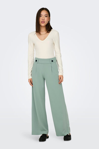 Springfield Wide suit trousers green