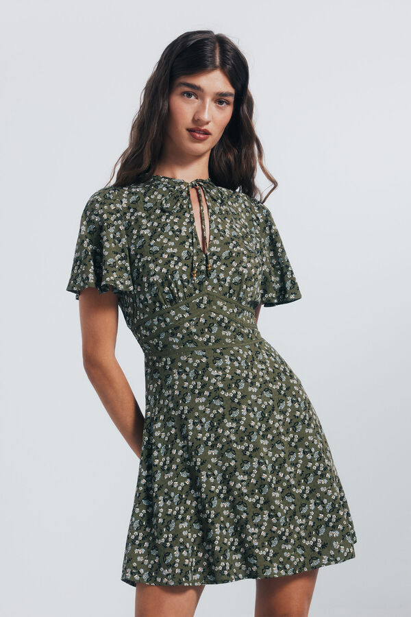 Springfield Kratka haljina sa porubima u struku Kaki