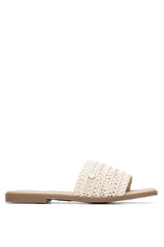 XTI Sandalia plana macram&eacute;