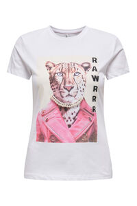 Only Kurz&auml;rmeliges T-Shirt mit Print