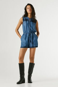 Pepe Jeans Vestido tenzel cintura ajustable