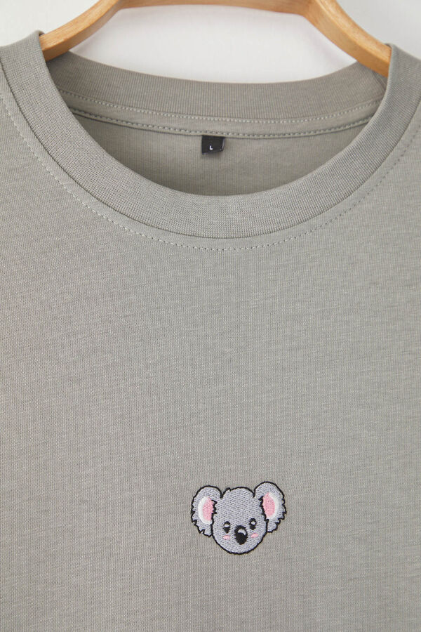 Trendyol Camiseta oversize gris