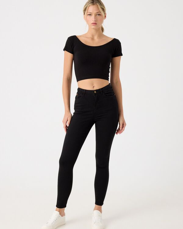 Inside Pantal&oacute;n Skinny High Rise negro