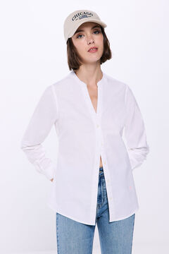 Springfield Camisa Oxford com gola mao branco