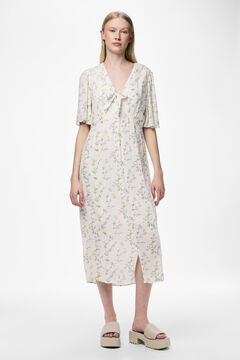 Pieces Vestido midi decote em bico