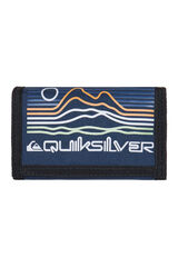 Quiksilver The Everydaily - Cartera de triple hoja para hombre azul