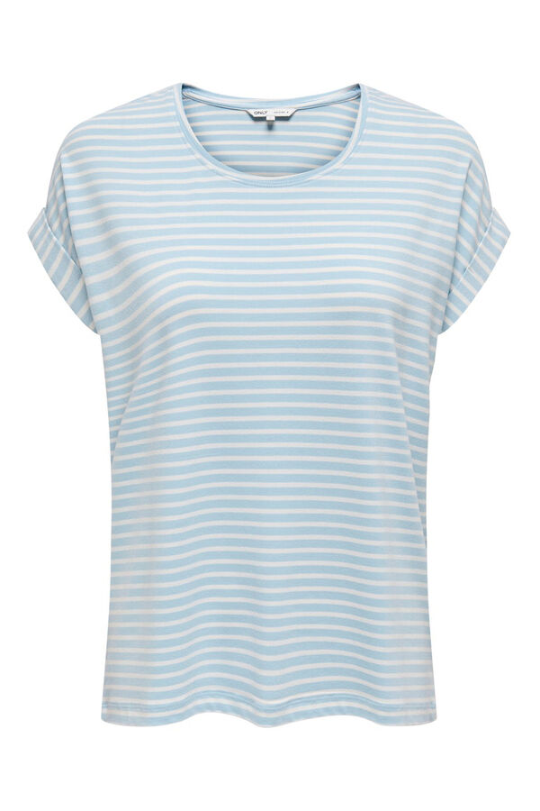 Only Short sleeve striped t-shirt  blue