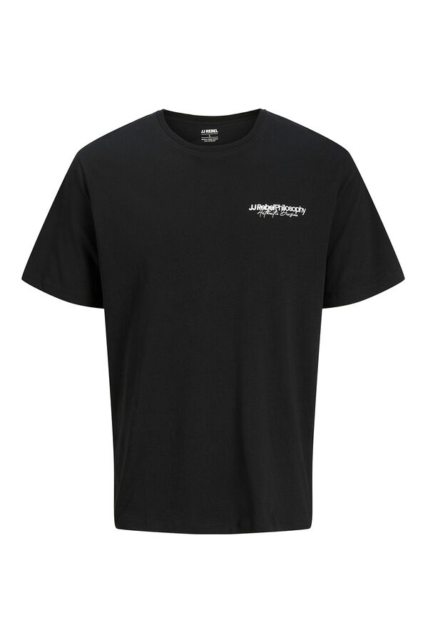 JJ REBEL Regular fit T-shirt Crna