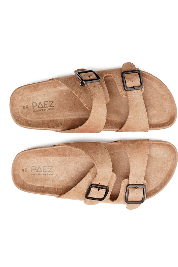 Paez Paez Sandal Bio Vegan Suede Sand nude