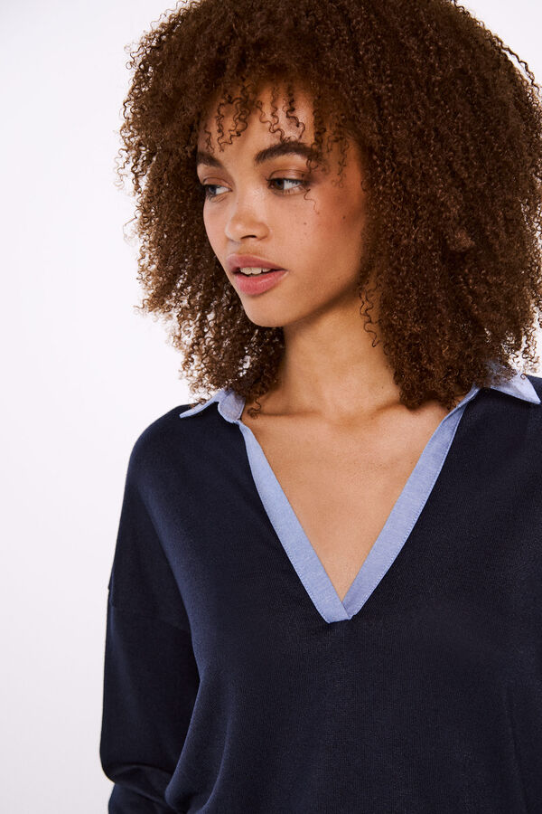 Springfield gola camiseira combinada azul