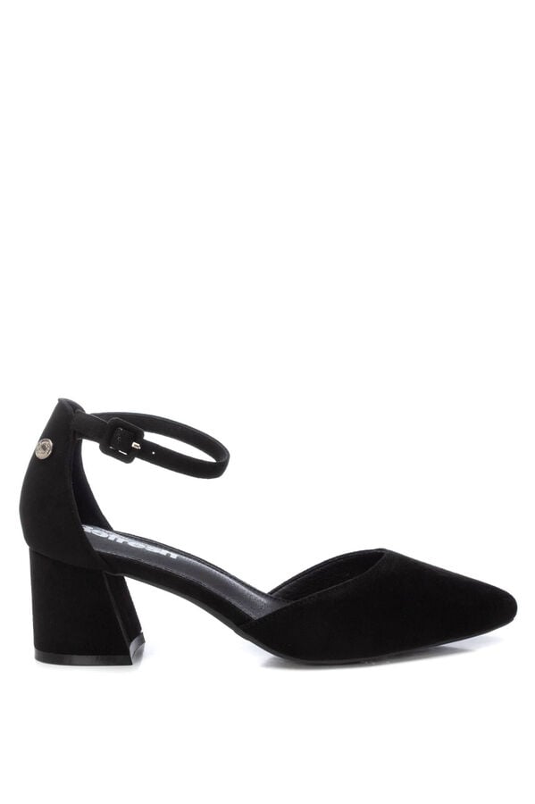 Refresh Sapato Feminino Camur&ccedil;a Bege preto