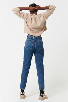 Springfield High-waisted jeans steel blue