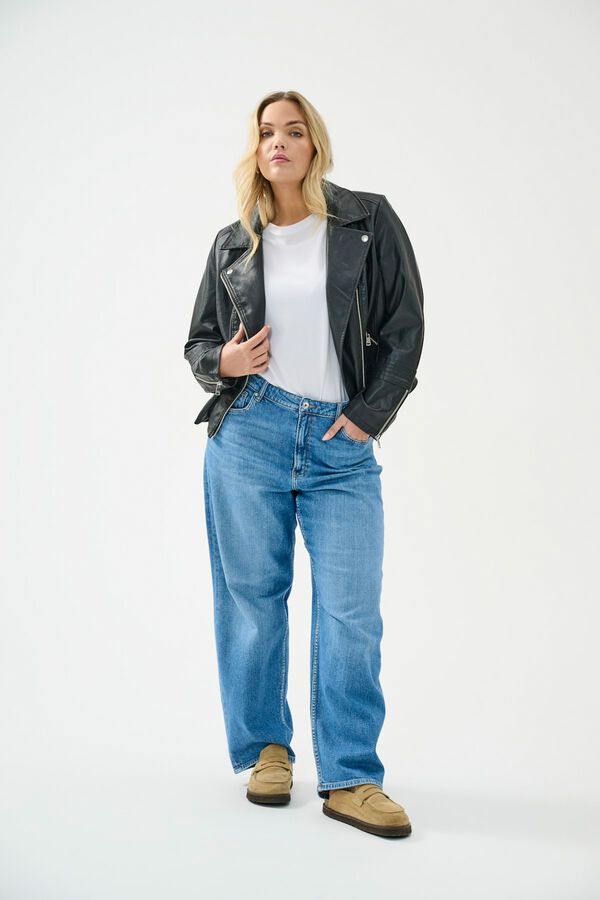 Only Carmakoma Plus size biker jacket black