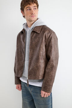 Balmohk Chaqueta efecto piel