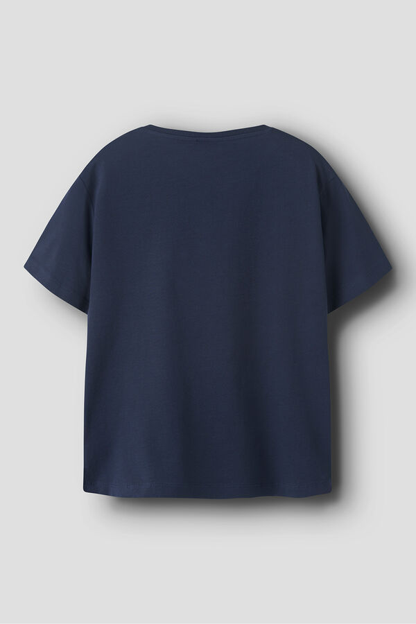 Name It Camiseta infantil de manga curta azul