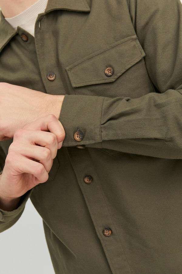 Jack & Jones Karierte Hemdjacke Gr&uuml;n