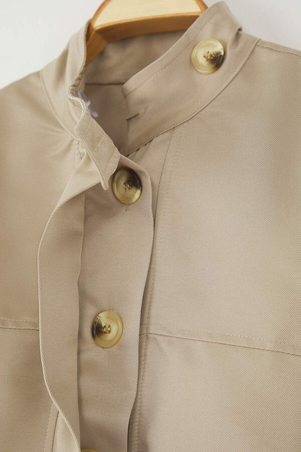 Trendyol Chaqueta fina regular gris