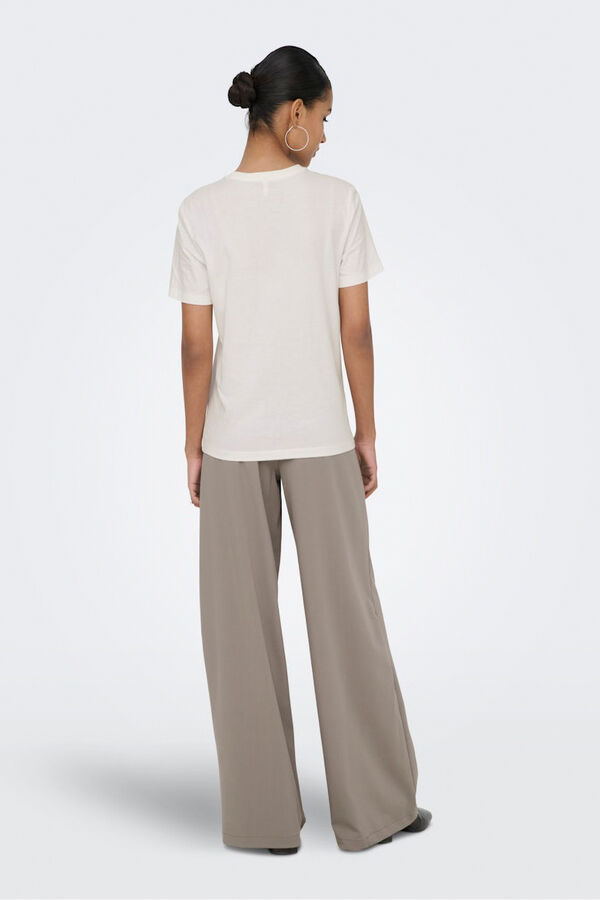 Only Front text T-shirt white