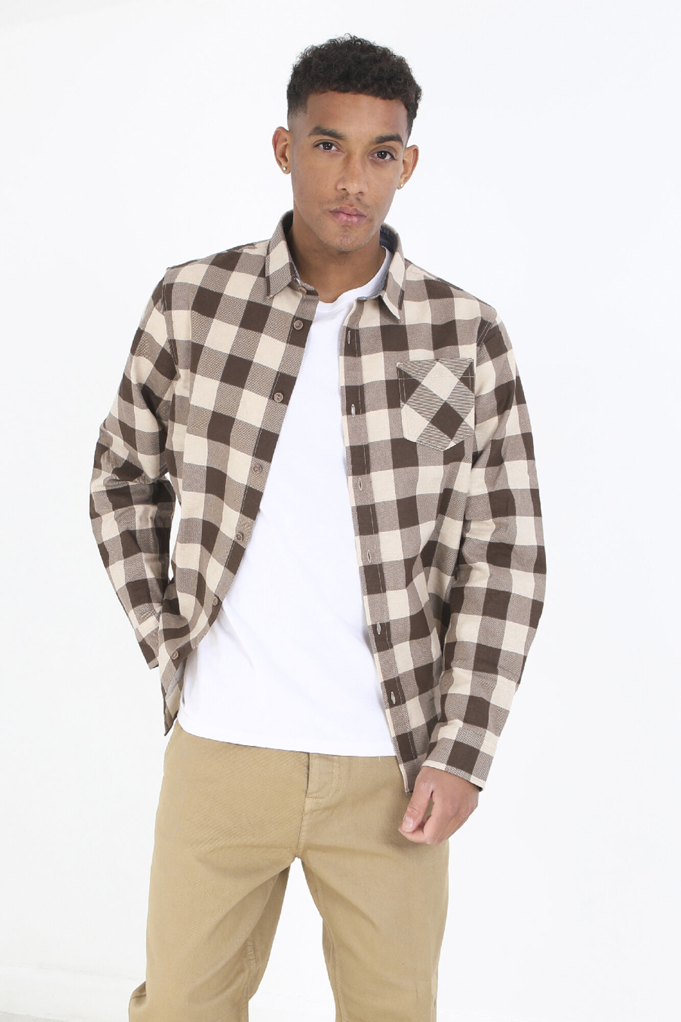 Brave Soul Camisa a cuadros