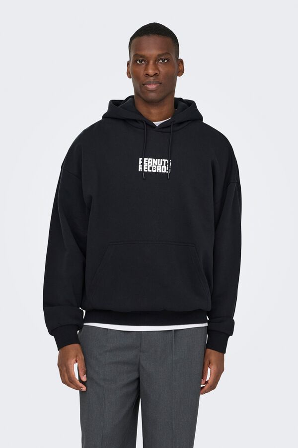 Only & Sons Sudadera con capucha negro