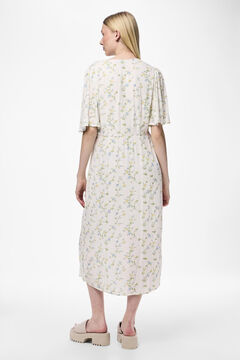 Pieces Vestido midi decote em bico