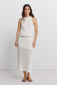 Springfield Vestido midi pointelle